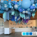 PartyWoo pastel colored streamer rolls displayed on a flat surface