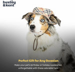Huxley & Kent Pet Hat - Fun Hat for Dogs & Cats - Cute, Comfortable and Fun - SnugFit Strings for Best Fit - Bucket Hat High Street Plaid, Medium - Image 9