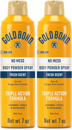 Gold Bond No Mess Talc-Free Body Powder Spray, 7 oz., Fresh Scent, with a Triple Action Formula - Image 9