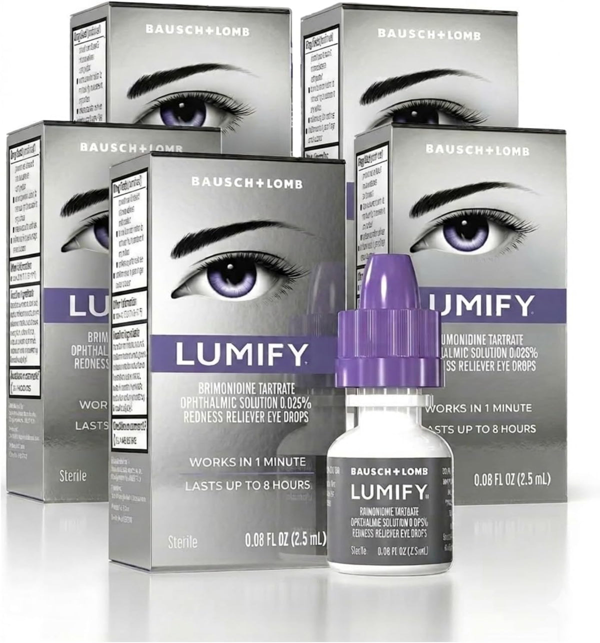 LUMIFY Redness Reliever Eye Drops, for Whiter & Brighter Looking Eyes, 0.08 Fl Oz ((Pack of 2)) - Image 10