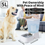 Meikuler large capacity pet water station showing non-skid rubber feet on the bottom