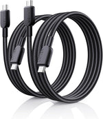 Anker USB C to USB C cable front view showcasing 240W charging connectors.
