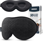 INNELO 3D Contoured Sleep Mask front view in black color