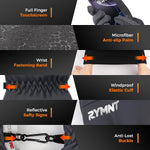 RYMNT outdoor sports gloves featuring adjustable wrist strap