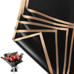 NESCCI Waterproof Flower Wrapping Paper front view of a professionally wrapped floral bouquet