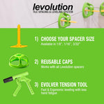 Miracle Sealants tile leveling tool gripping mechanism detail