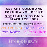 Authentic USA imported Beth Bender Beauty stencil pack