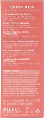Milani Cheek Kiss Liquid Blush Makeup, Lightweight, Blendable & Buildable for Radiant Flushed Cheeks, Skin-Loving Formula - Pink Flirt - Image 9