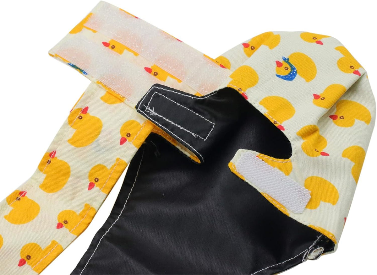 BestParts medium size poultry wearable nappy close-up of the V-shaped tail cutout.