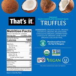 That is It plant based chocolate truffles packaging
