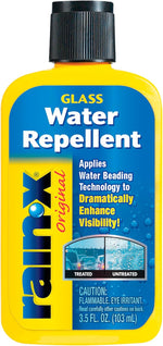 Rain-X Original Glass Treatment 3.5 Ounce front view bottle for windshield water repellency