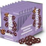 Unreal dark chocolate covered pretzels lifestyle serving suggestion