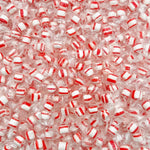 One Candy Way peppermint mints arranged beautifully inside a clear glass candy dish for office guests.