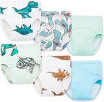 Joyo Roy 6 Pcs potty training underwear boys front view showing colorful cartoon patterns