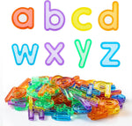PreTrans translucent lowercase letters set 78 pieces front view