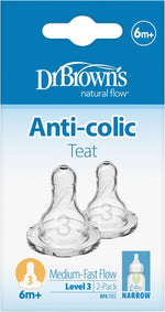 Dr. Brown's medium flow baby bottle nipple