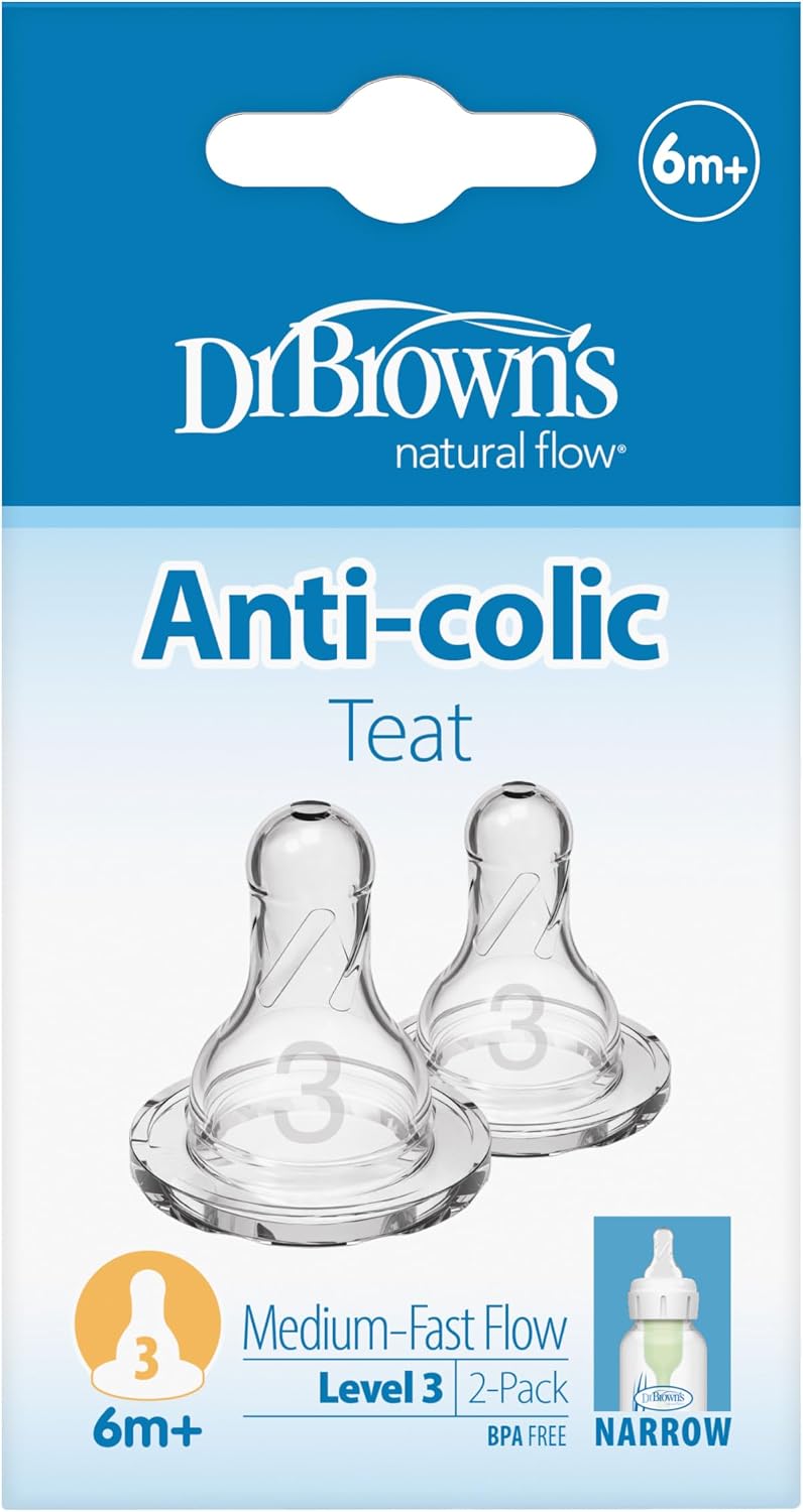 Dr. Brown's medium flow baby bottle nipple
