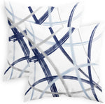 CaliTime Decorative Couch Throw Pillow Covers, 16 X 16 Inches, Teal | Pack of 2, Cozy Fleece Arc-shaped Abstract Geometric Lines Cushion Covers for Sofa Bed Living Room Farmhouse Home - Image 14