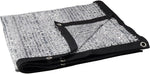 Pro Select Solar Crate Canopy protective dog crate cover front view showing reflective silver material