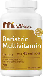 Micro Ingredients bariatric multivitamin front view bottle