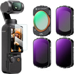 K&F Concept magnetic 4 pack filter kit for DJI Osmo Pocket 3 front view