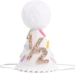 Lingana Donut 1/2 Birthday Hat front view party prop