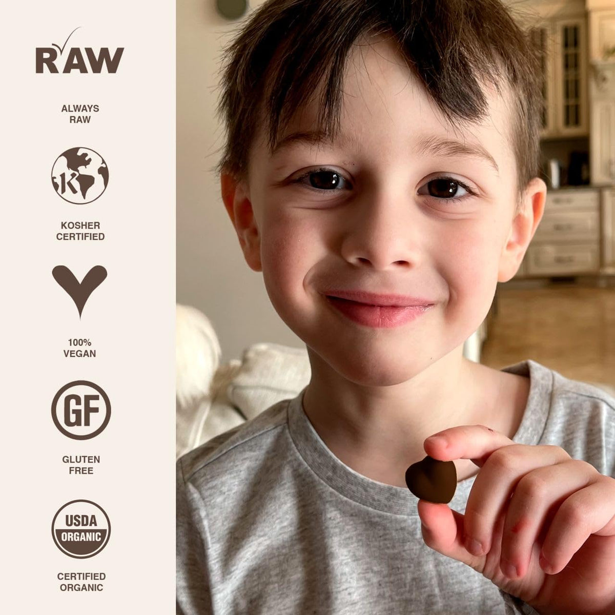 Artisanal dairy-free oat milk chocolate hearts from Rawmio