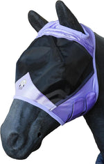 T Teke fine mesh horse fly mask front view with 3D eye visor