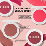 Milani Blushing Berry cream blush packaging showcasing the clean vegan product labeling.