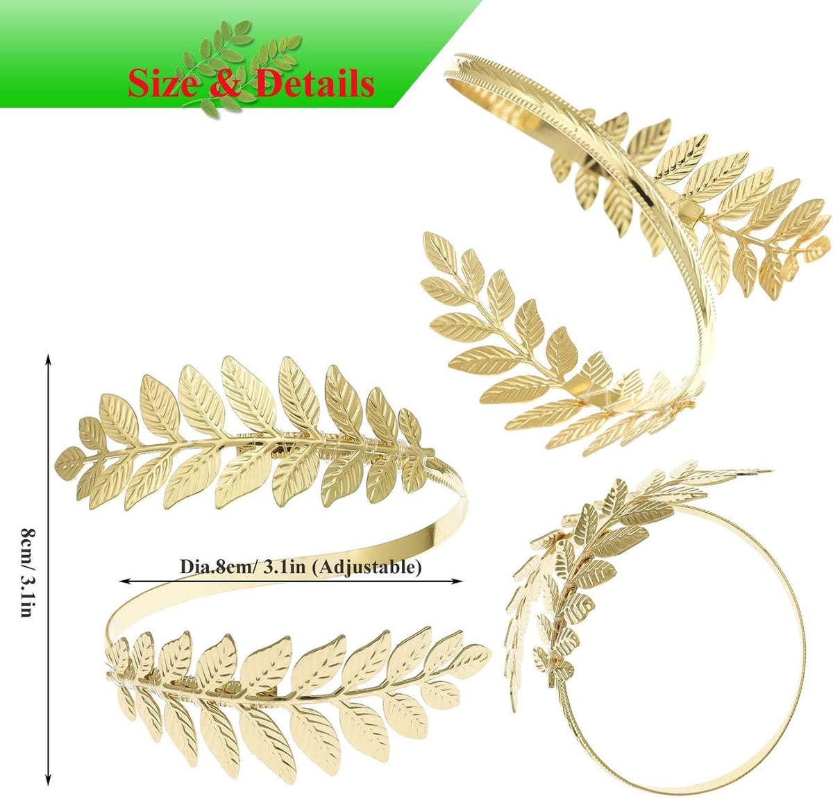 RechicGu premium metallic finish arm cuff lifestyle photo