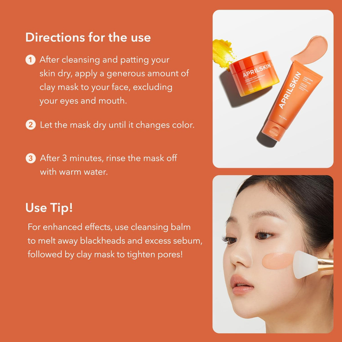 APRILSKIN Carrotene IPMP Three Minute Quick Dry Pore Caring Clay Mask packaging