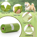 Lifegogo fifteen rolls dog waste bags packaging with French Bulldog illustration.