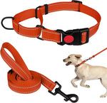 Martingale Dog Collar and Leash Set Martingale Collars for Dogs Reflective Martingale Collar for Small Medium Large Dogs(Hot Pink&L) - Image 14