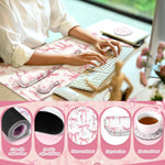 Relaxweex 4 pieces pink office desk accessories set