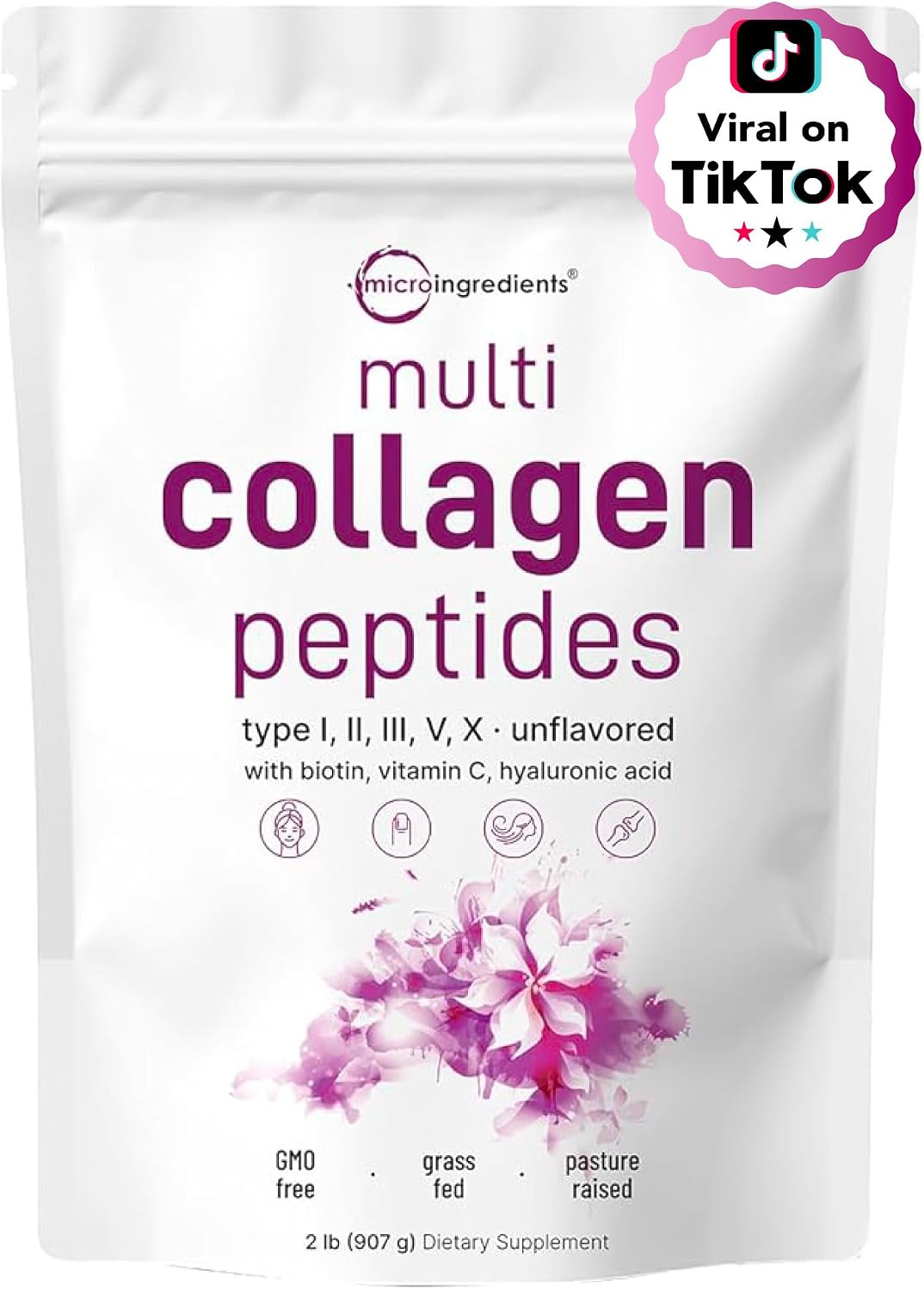 Micro Ingredients multi collagen powder lifestyle serving suggestion