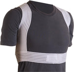 Adjustable hook and loop closure on DMI posture corrector