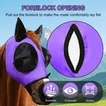 Youven fly mask fuchsia medium size side profile