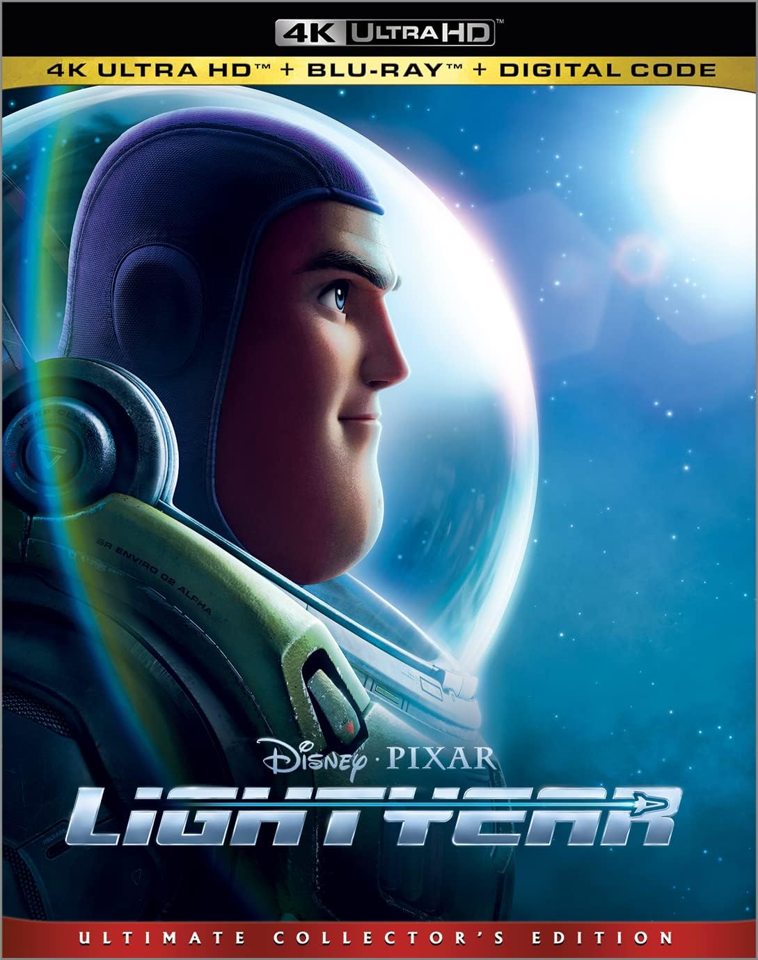 Chris Evans Lightyear Blu-Ray front view authentic movie cover