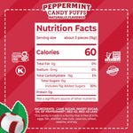 Red Bird melt away peppermint mints bulk container with convenient carrying handle