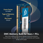 OWC 1866MHz memory module pin detail closeup