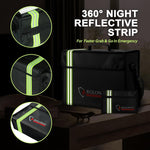 Roloway fire safe bag featuring lockable zipper and security closure