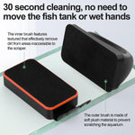 Hygger magnetic glass cleaner showcasing the soft velvet external pad for fingerprint removal