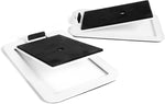 Kanto S2 Tilted Desktop Speaker Stands for Small Speakers & Compact 2"-3" Studio Monitors | Supports 6 lbs | Damping Foam Padding | White, Pair - Image 9
