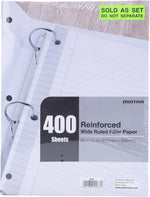 Back view of Mintra filler paper packaging with product details