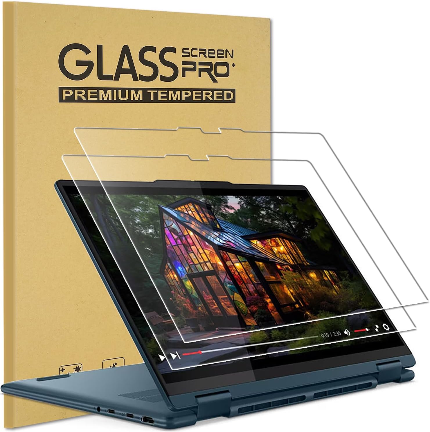 Keanboll 9H tempered glass screen protector for Lenovo Yoga 7 front view
