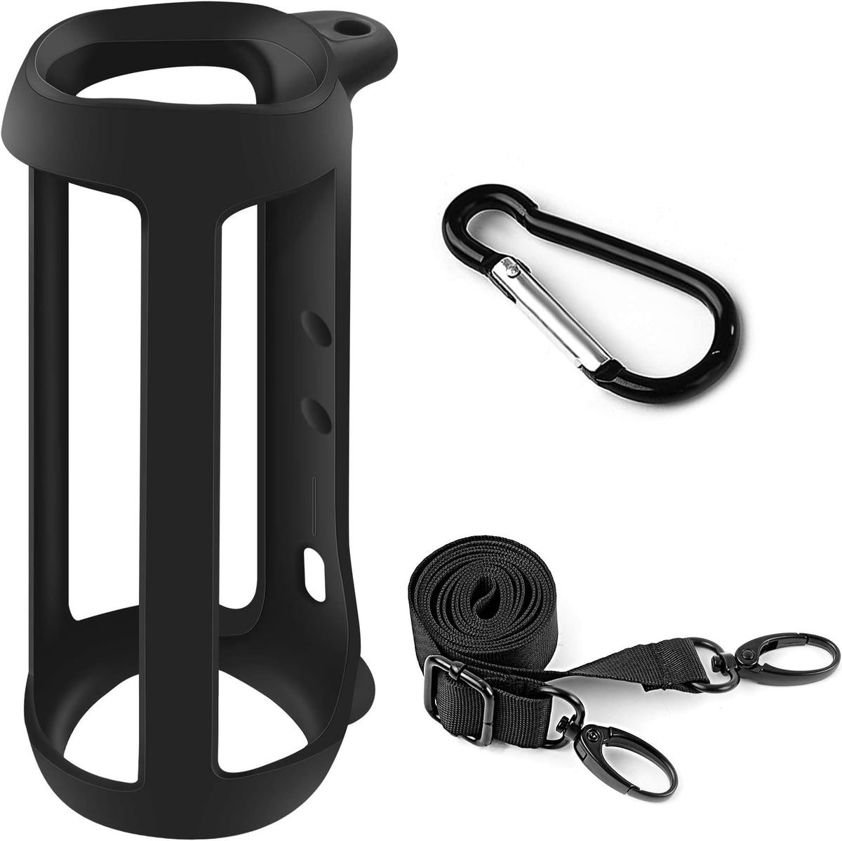 PAIYULE silicone protective case for JBL Flip 5 speaker front view showing precise button cutouts.