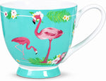 LanHong bone china floral coffee mug front view