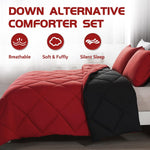 Decroom Lightweight 3 Pieces Comforter Set King Quilted Duvet Insert | White Solid Down Alternative Comforter with 2 Pillow Sham for All Season - Image 10
