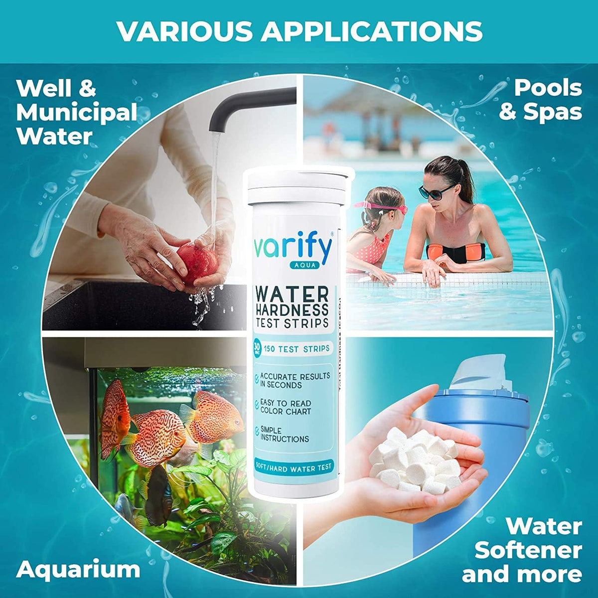 Varify testing kit packaging and sealed pouches