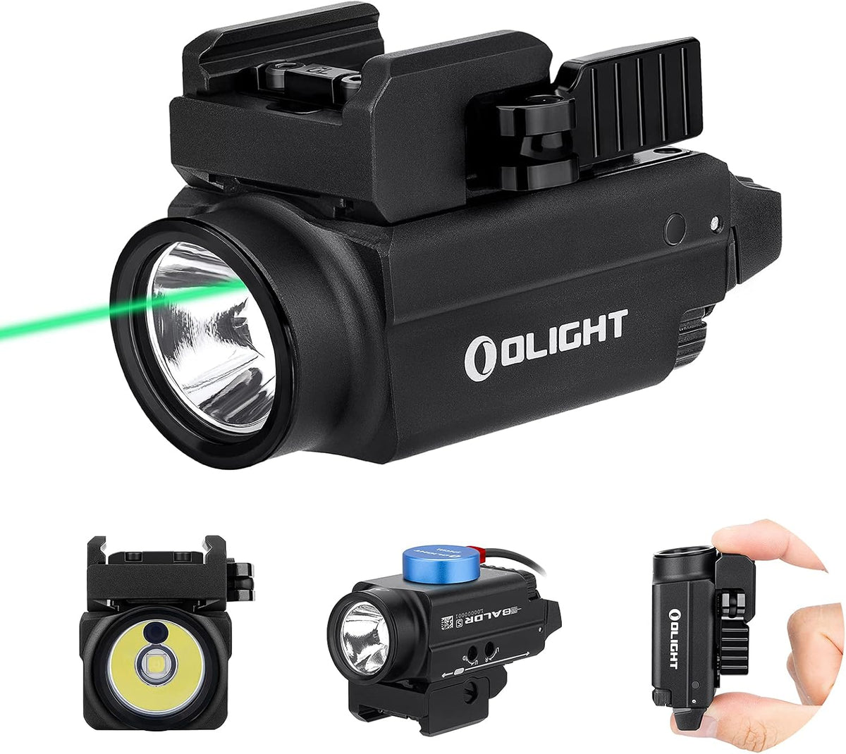 OLIGHT Baldr S Blue Beam 800 Lumens Magnetic USB Rechargeable Tactical Flashlight with White LED Combo, Compact Rail Mounted Light with 1913 or GL Rail, Battery Included (Desert Tan) - Image 10